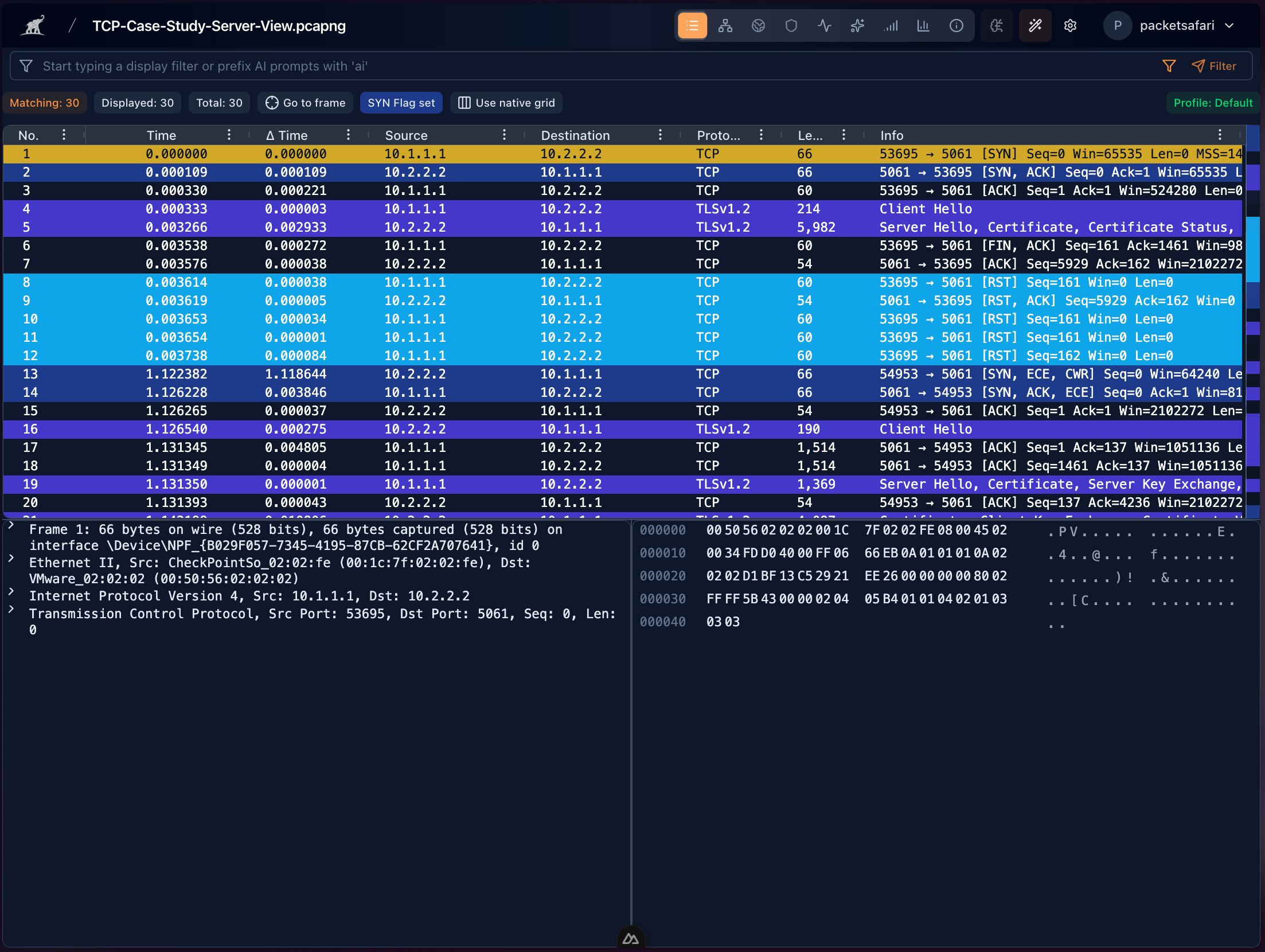 Packet Brousr AI PCAP Analyzer for Evidence-Backed Packet Analysis · PacketSafari